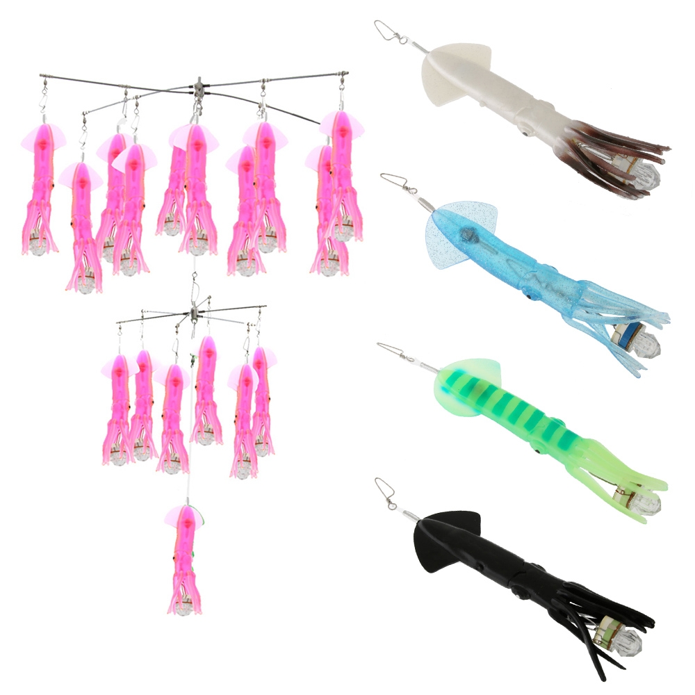 Bonze No Tangle Squid Dredge 2 Tier with Lights