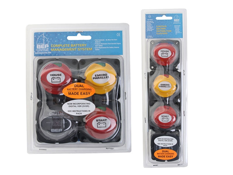 BEP Marine Dual Battery Charging Cluster for Single Engines