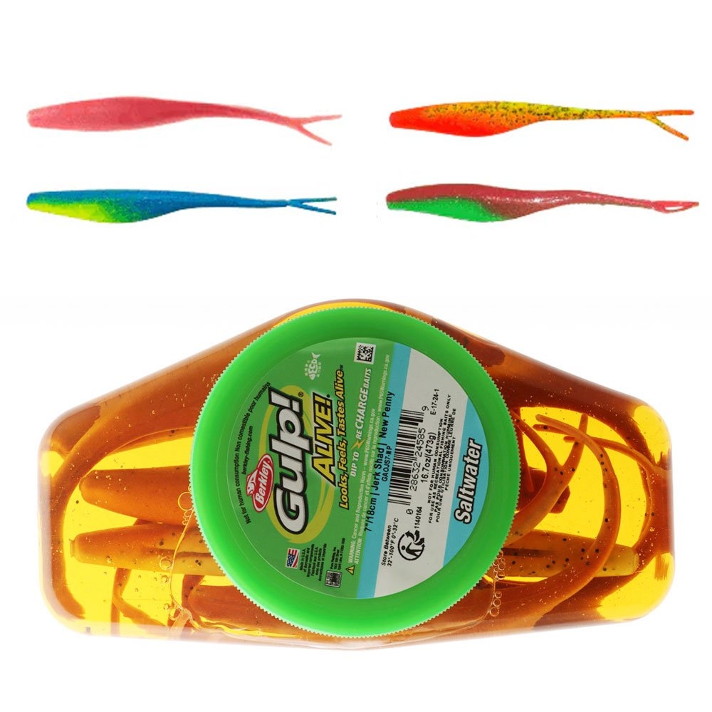 Berkley Gulp Alive Jerk Shad Soft Bait Tub 18cm