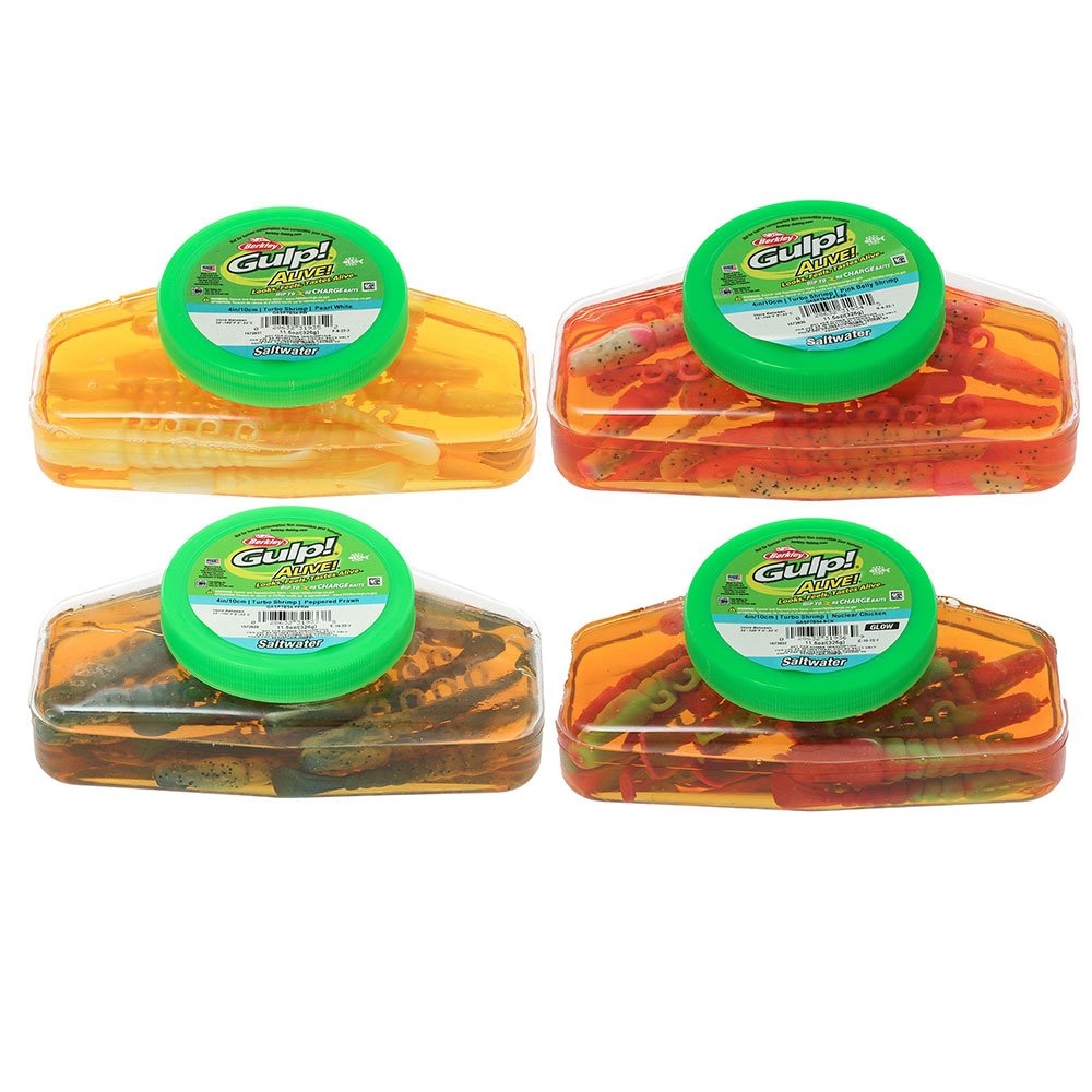 Berkley Gulp Alive Turbo Shrimp Soft Bait Tub 10cm