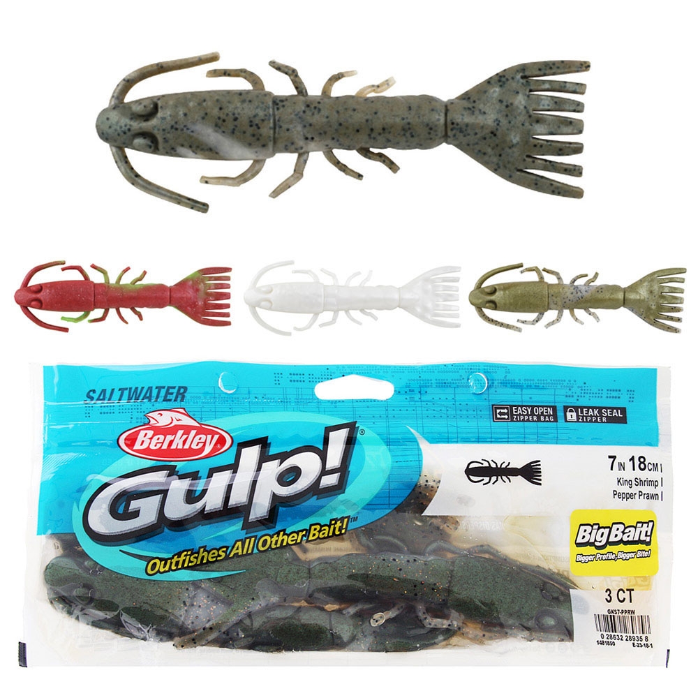 Berkley Gulp Giant King Shrimp Soft Bait 18cm