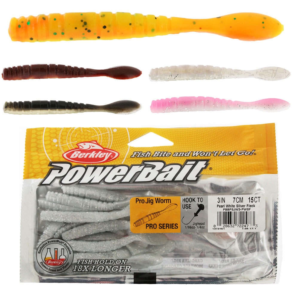 Berkley PowerBait Jig Worm Soft Bait 7cm