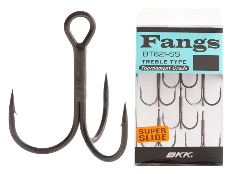 BKK Fangs BT621 Super Slide Tournament Treble Hooks