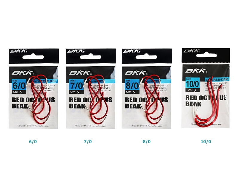 BKK Octopus Beak Hooks Red