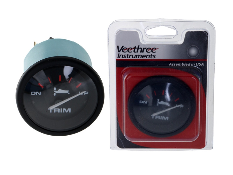 Veethree Instruments Black Amega Domed Gauges