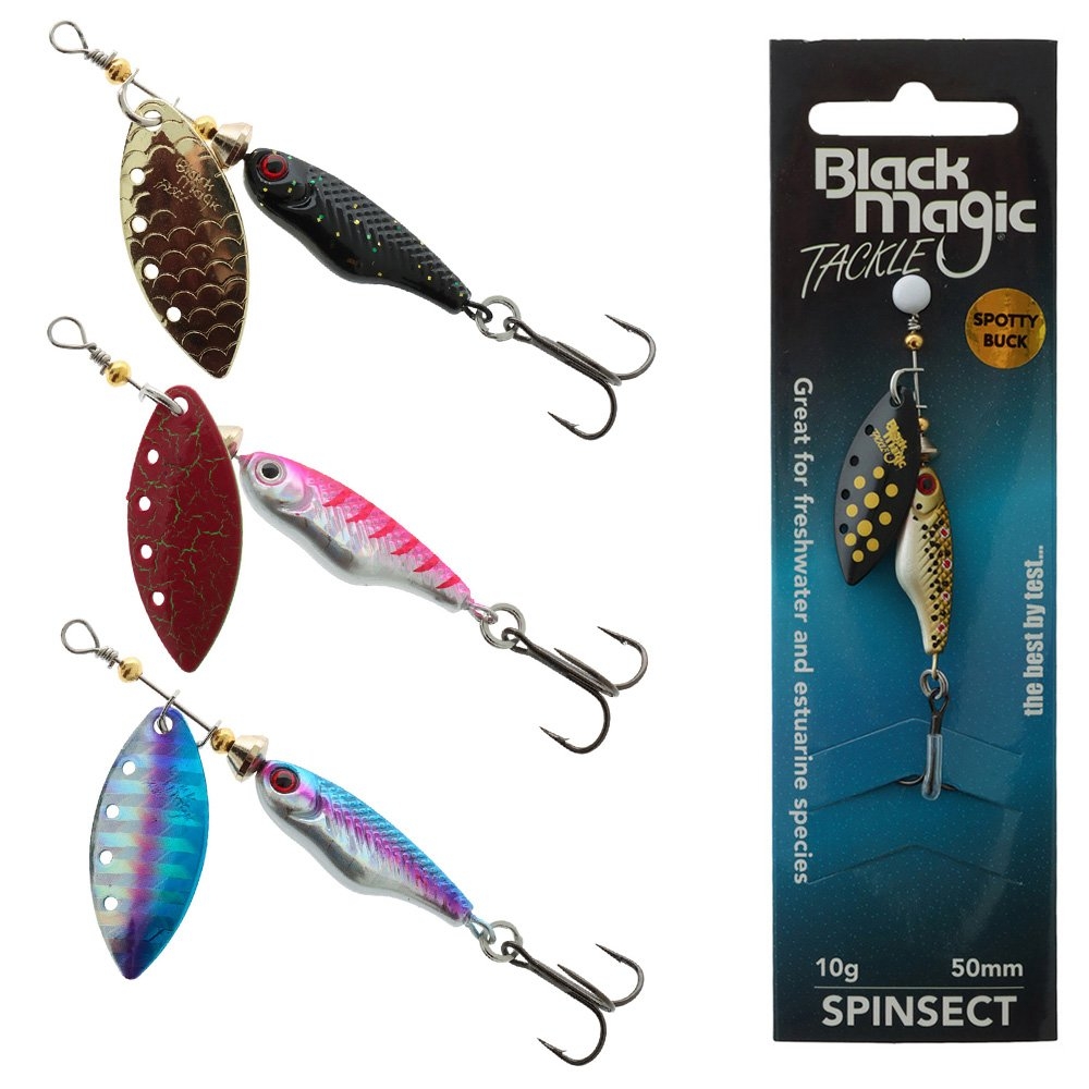 Black Magic Spinsect Freshwater Spinner Lure 10g 50mm