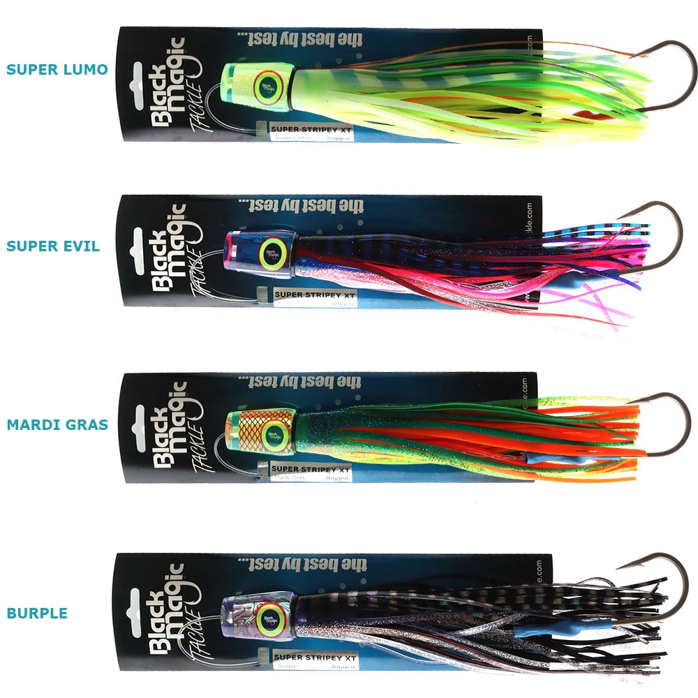 Black Magic Super Stripey XT Tuna Lure 270mm Single Rigged Black Magic Super Stripey XT Tuna Lure 270mm Single Rigged