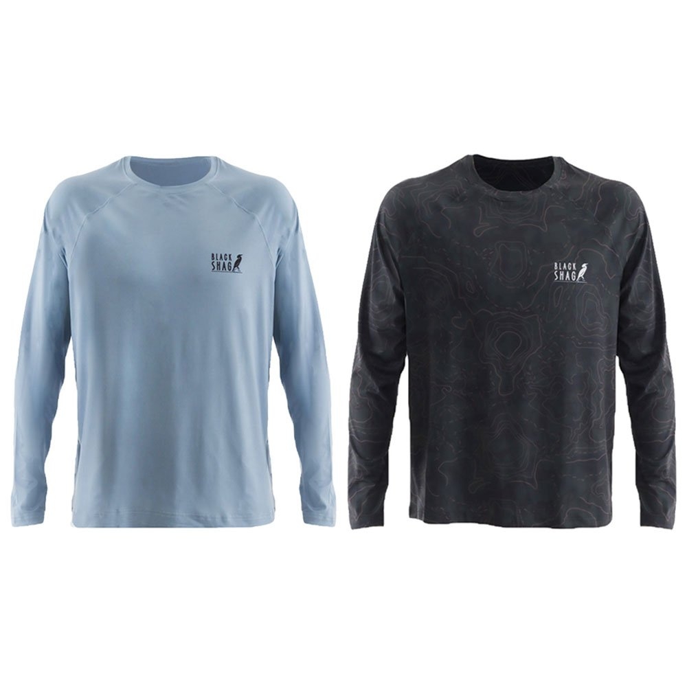 Black Shag UPF50+ Long Sleeve Fishing Shirt