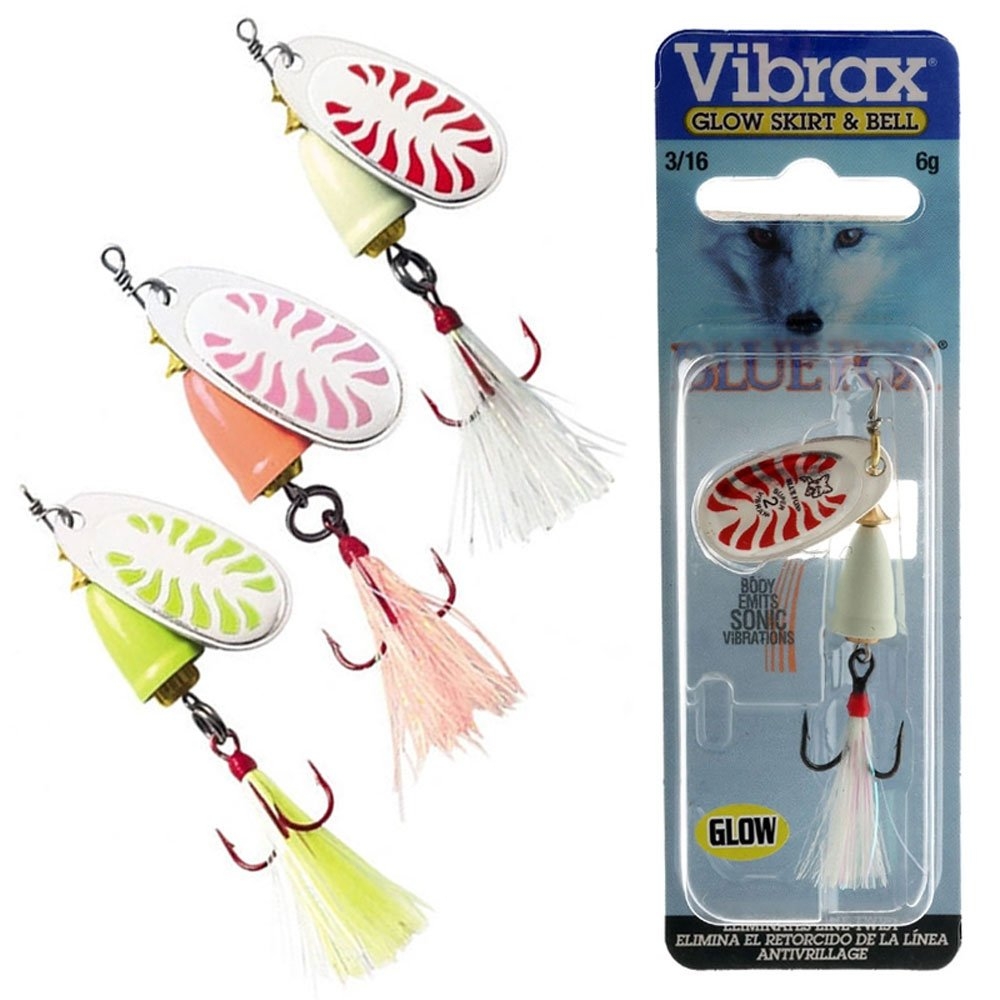 Blue Fox Classic Vibrax Glow Spinner Lure