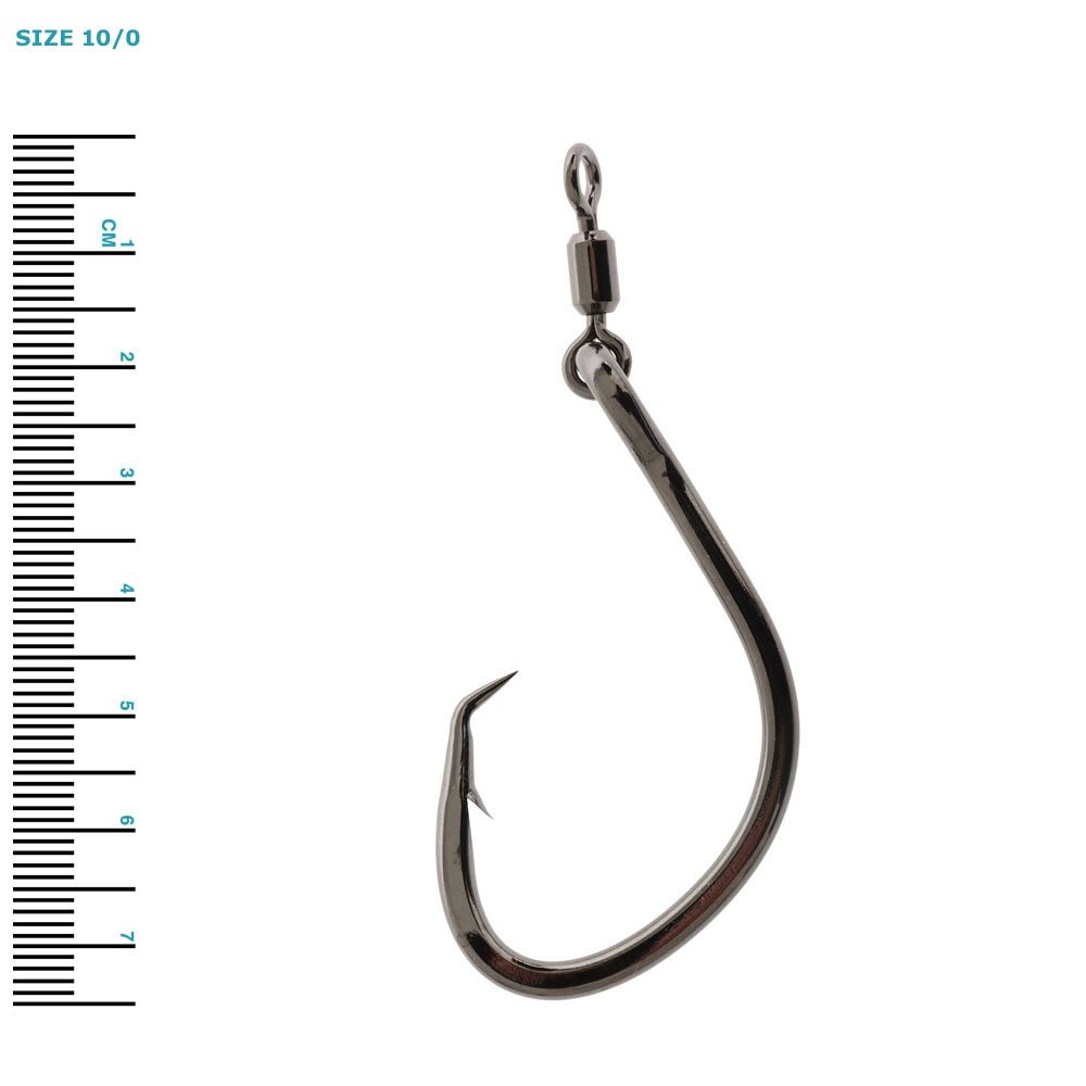 BlueWing Bluefin Big Game Offset Circle Swivel Hook