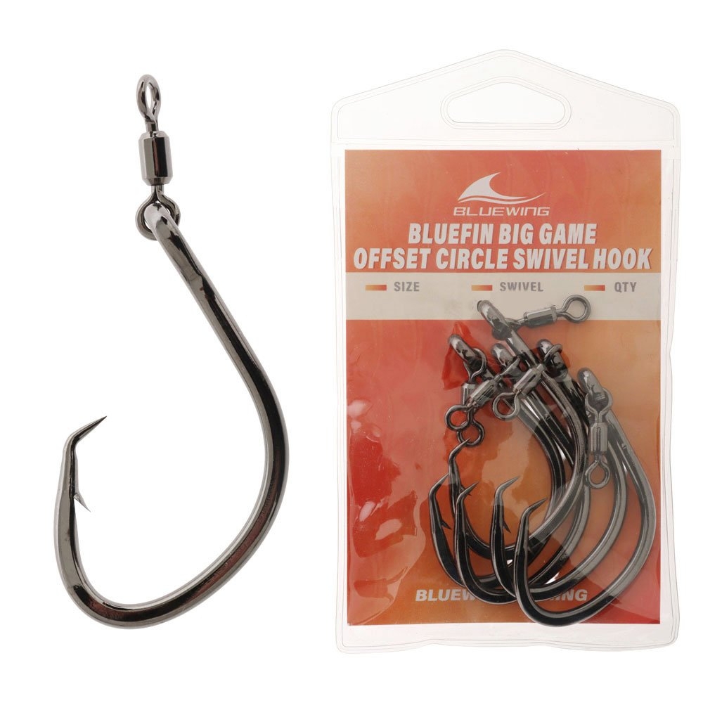 BlueWing Bluefin Big Game Offset Circle Swivel Hook