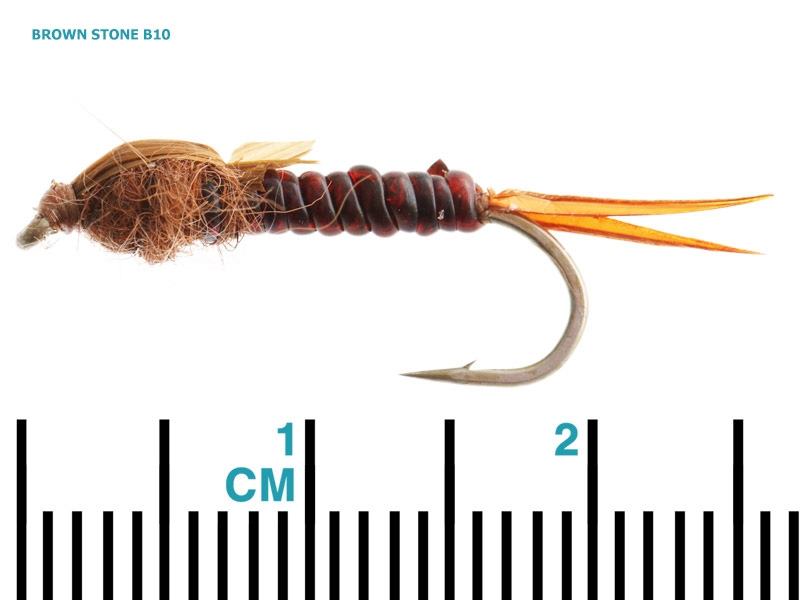 Black Magic Fly Nymph Vinyl Rib Trout Fly