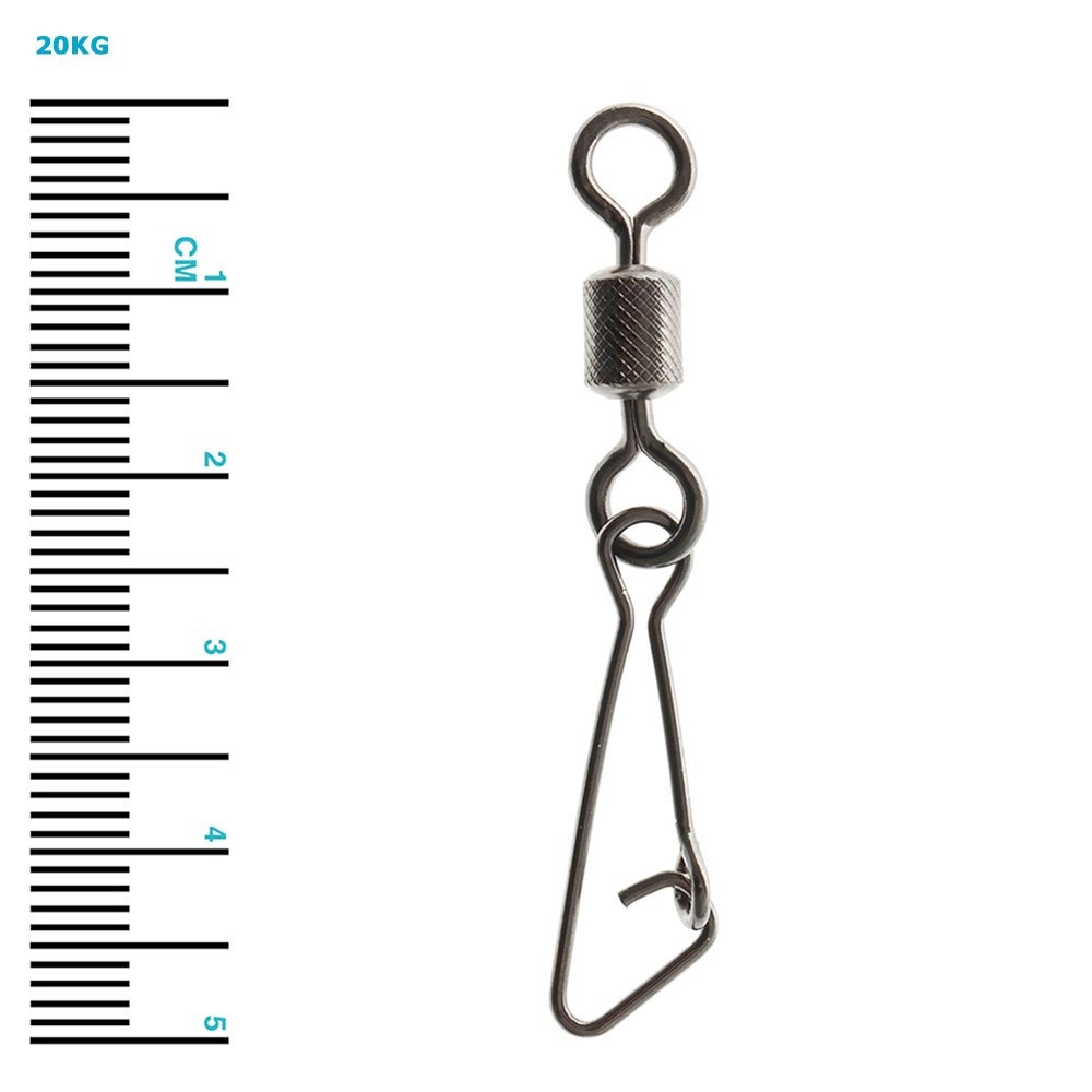 Black Magic Premium Rolling Snap Swivels