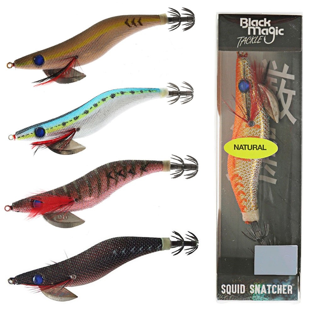 Black Magic Squid Snatcher Squid Jig Natural Size 3.5