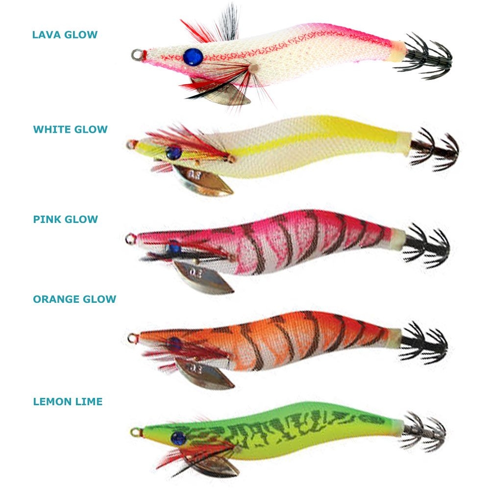 Black Magic Squid Snatcher Squid Jig Lumo Size 3.5