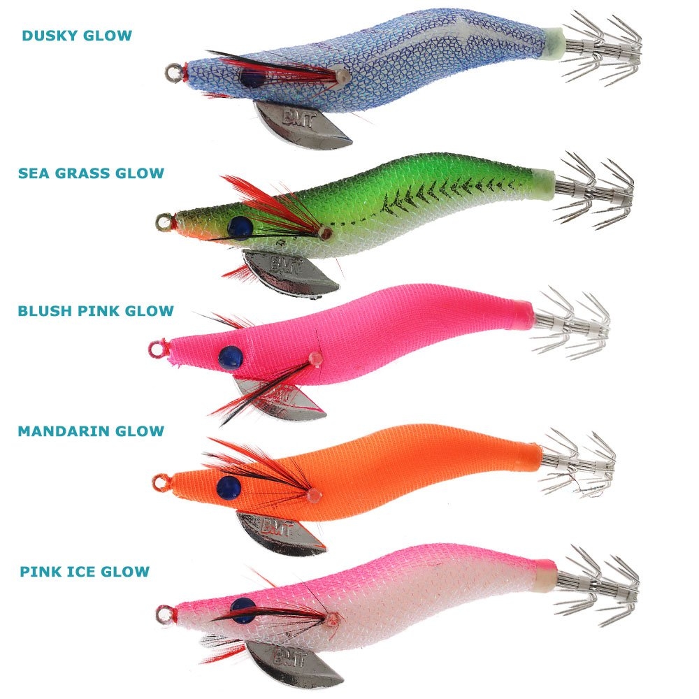 Black Magic Squid Snatcher Squid Jig Lumo Size 3.5