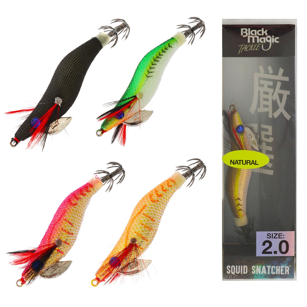 Black Magic Squid Snatcher Squid Jig Lumo Size 2