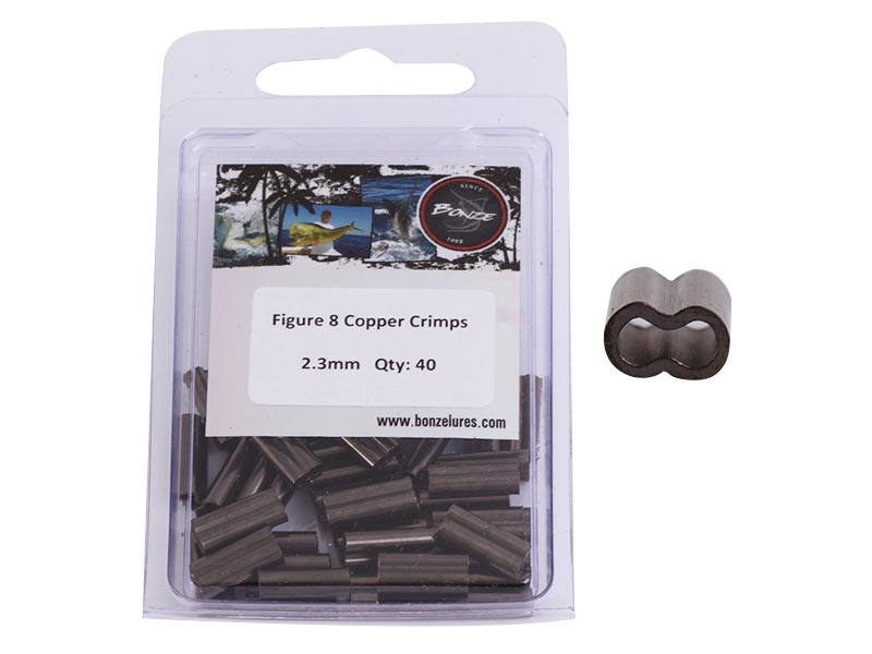 Bonze Copper Crimp Sleeves 2.3mm Qty 40