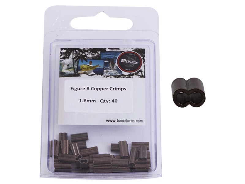 Bonze Copper Crimp Sleeves 1.6mm Qty 40