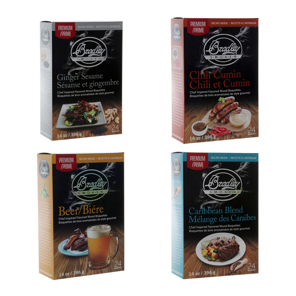 Bradley Smoker Premium Flavoured Bisquettes 24 Pack