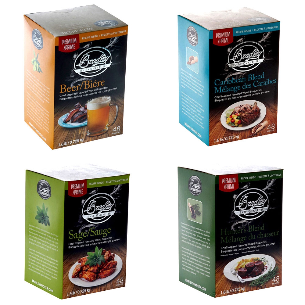 Bradley Smoker Premium Flavoured Bisquettes 48 Pack