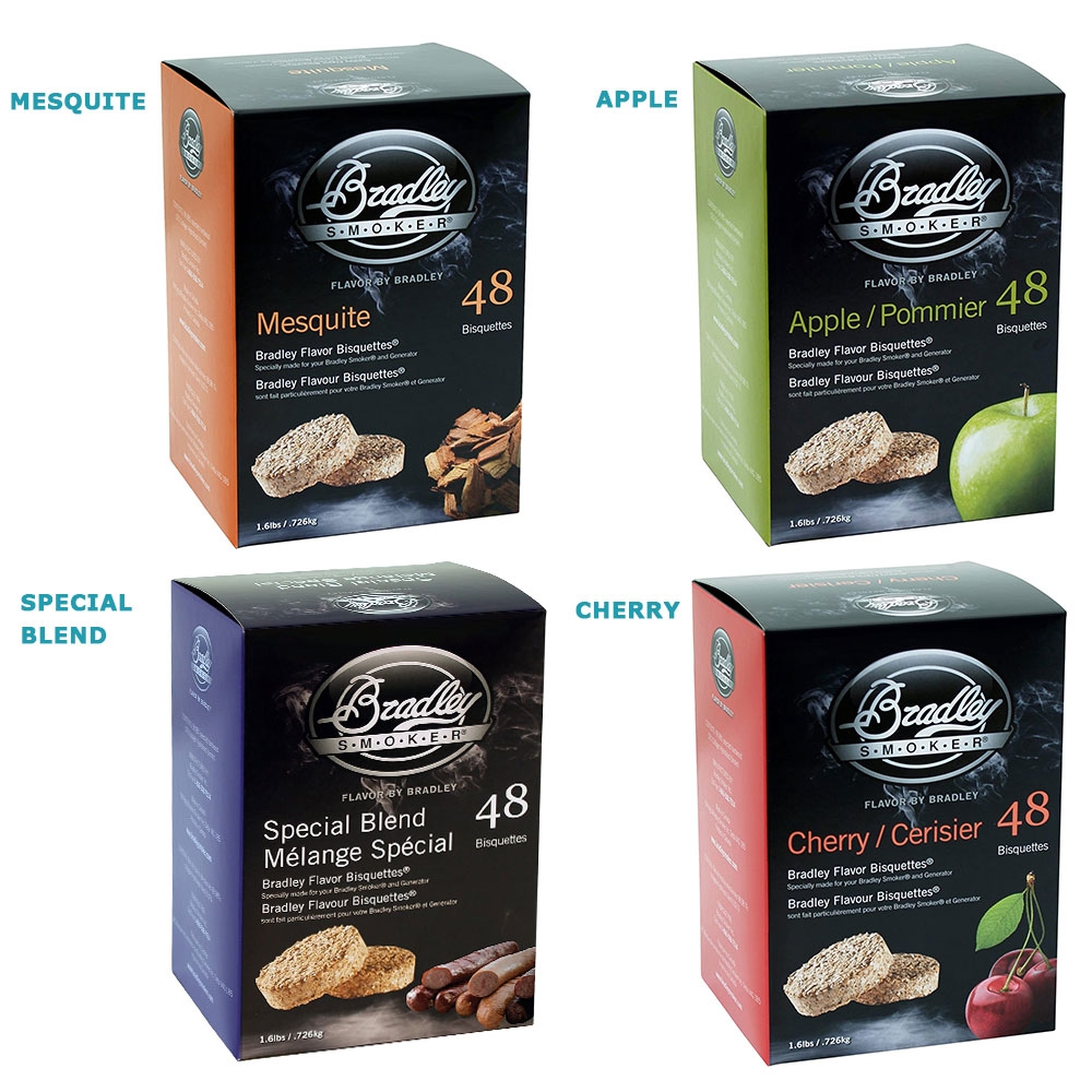 Bradley Smoker Flavoured Bisquettes 48 Pack