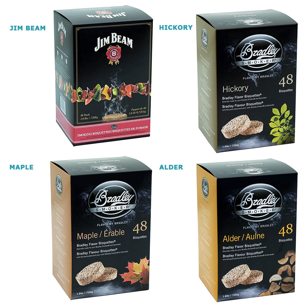 Bradley Smoker Flavoured Bisquettes 48 Pack