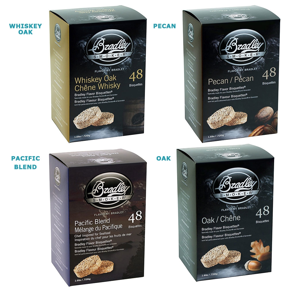 Bradley Smoker Flavoured Bisquettes 48 Pack