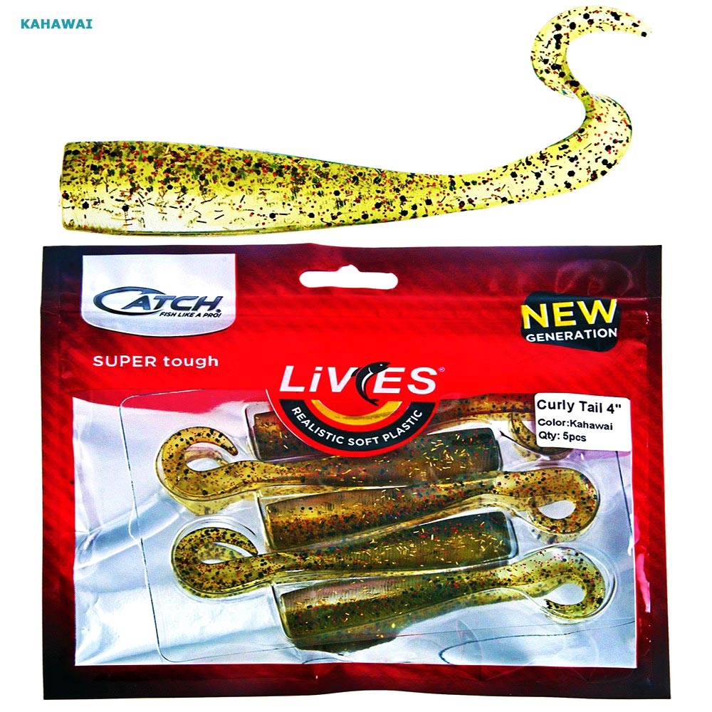 Catch Livies Soft Bait Curly Tail 10cm Qty 5