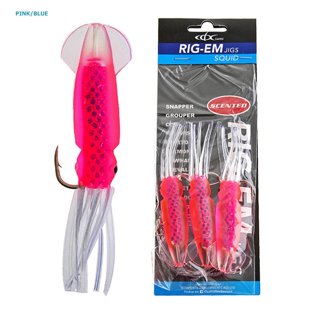 CDX Rig-Em Squid Flasher Rig 13cm Qty 3