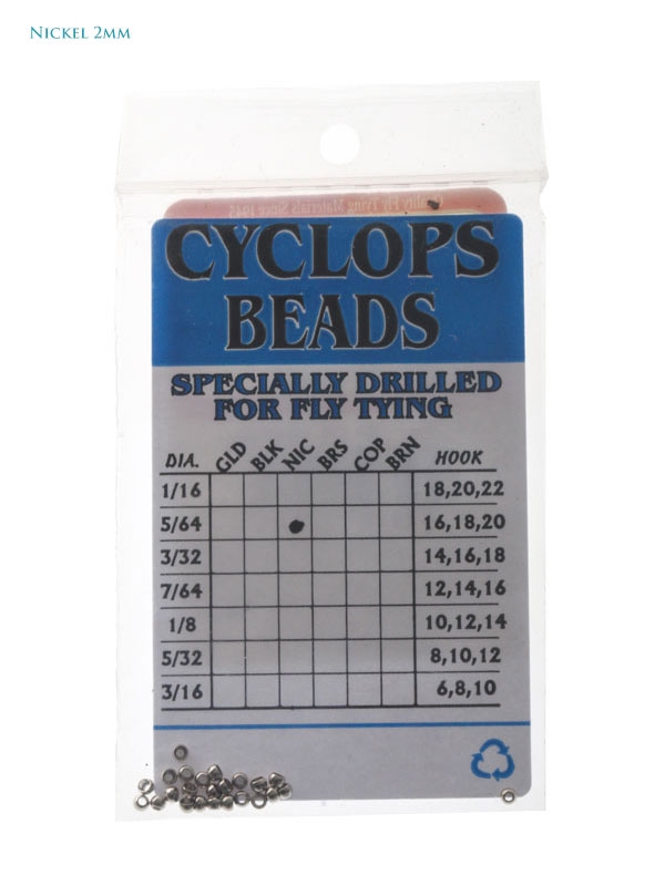 Cyclops Brass Beads for Fly Tying 5/64in 2mm