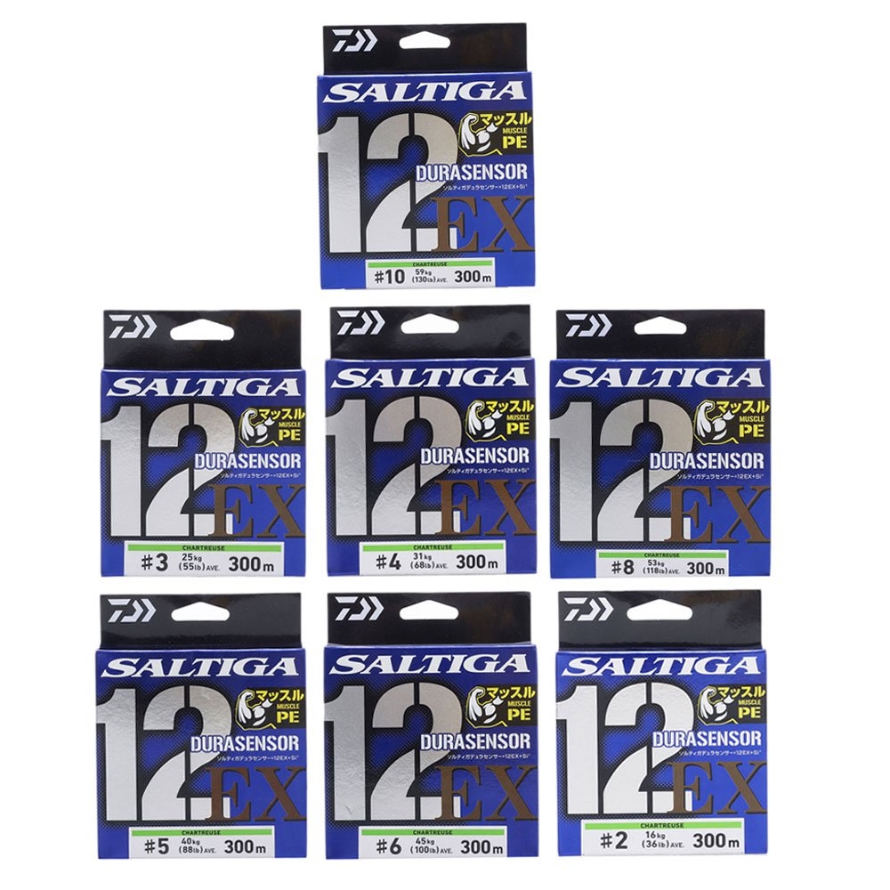 Daiwa Saltiga Durasensor 12EX Si3+ Braid Chartreuse 300m