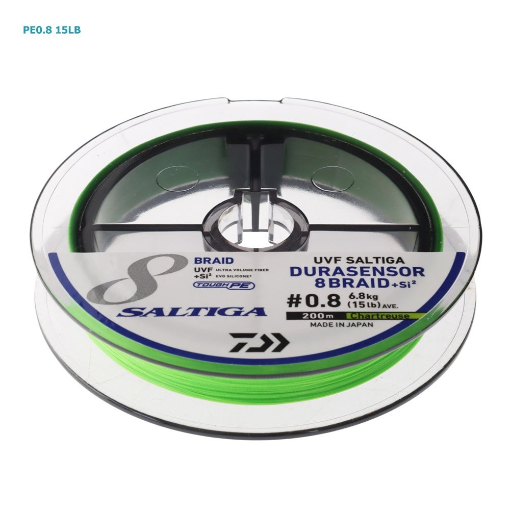Daiwa UVF Saltiga Durasensor X8 +Si2 Braid Chartreuse Green 200m