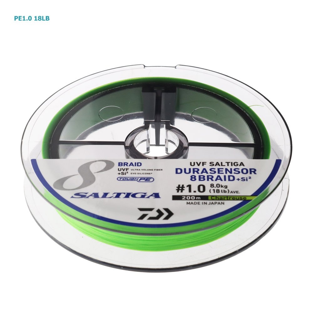 Daiwa UVF Saltiga Durasensor X8 +Si2 Braid Chartreuse Green 200m