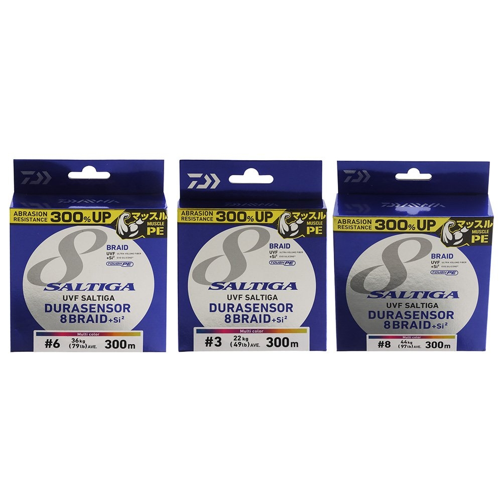 Daiwa UVF Saltiga Durasensor X8 +Si2 Braid Multicolour 300m