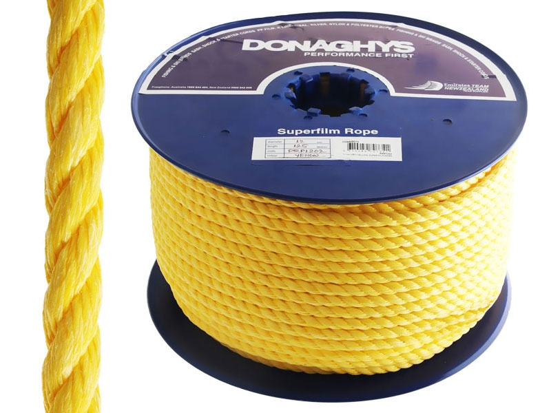 Donaghys 3-Strand Floating Polypropylene Rope Pack 125m