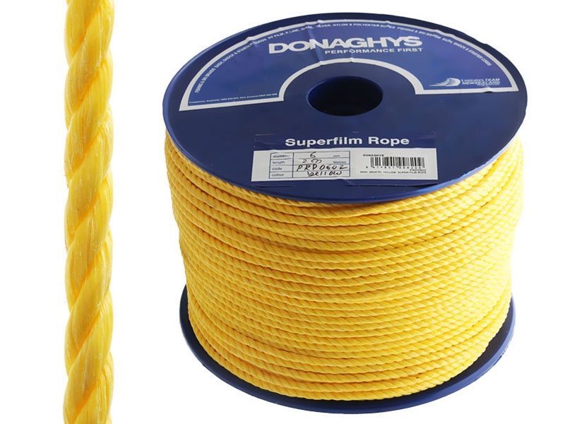 Donaghys 3-Strand Floating Polypropylene Rope Pack 250m