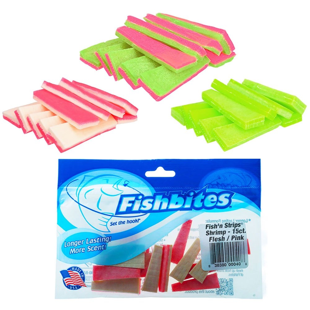 Fishbites Fish'n Strips Saltwater Bait Shrimp