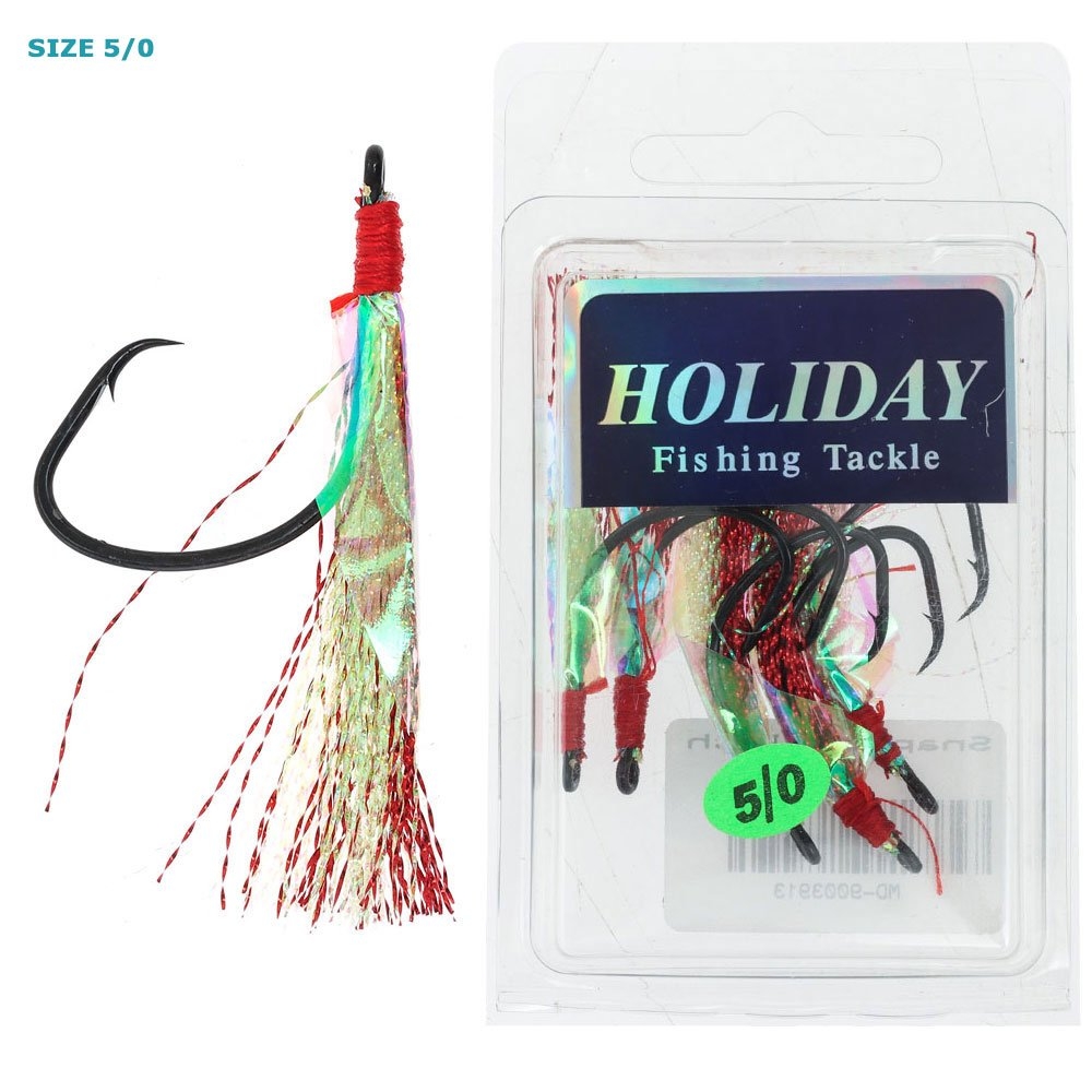 Holiday Snapper Flasher Hooks