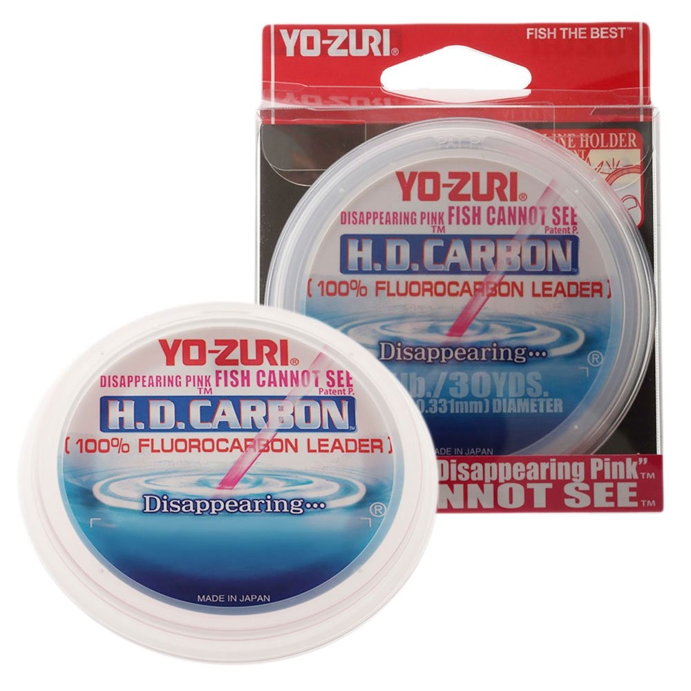 Yo-Zuri H.D. Carbon Fluorocarbon Leader Disappearing Pink 30yd