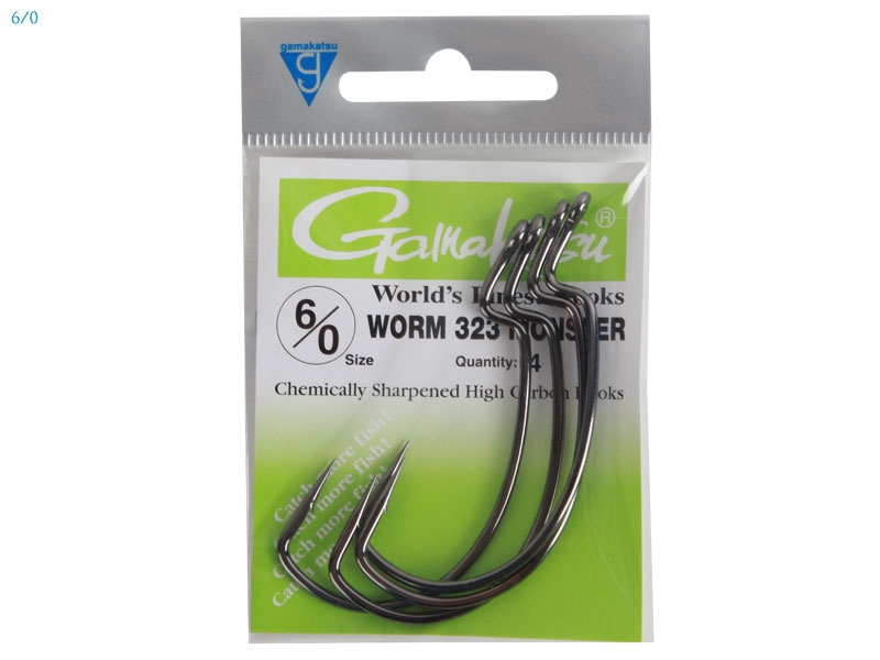 Gamakatsu EWG Monster Worm Hook 6/0 Qty 4