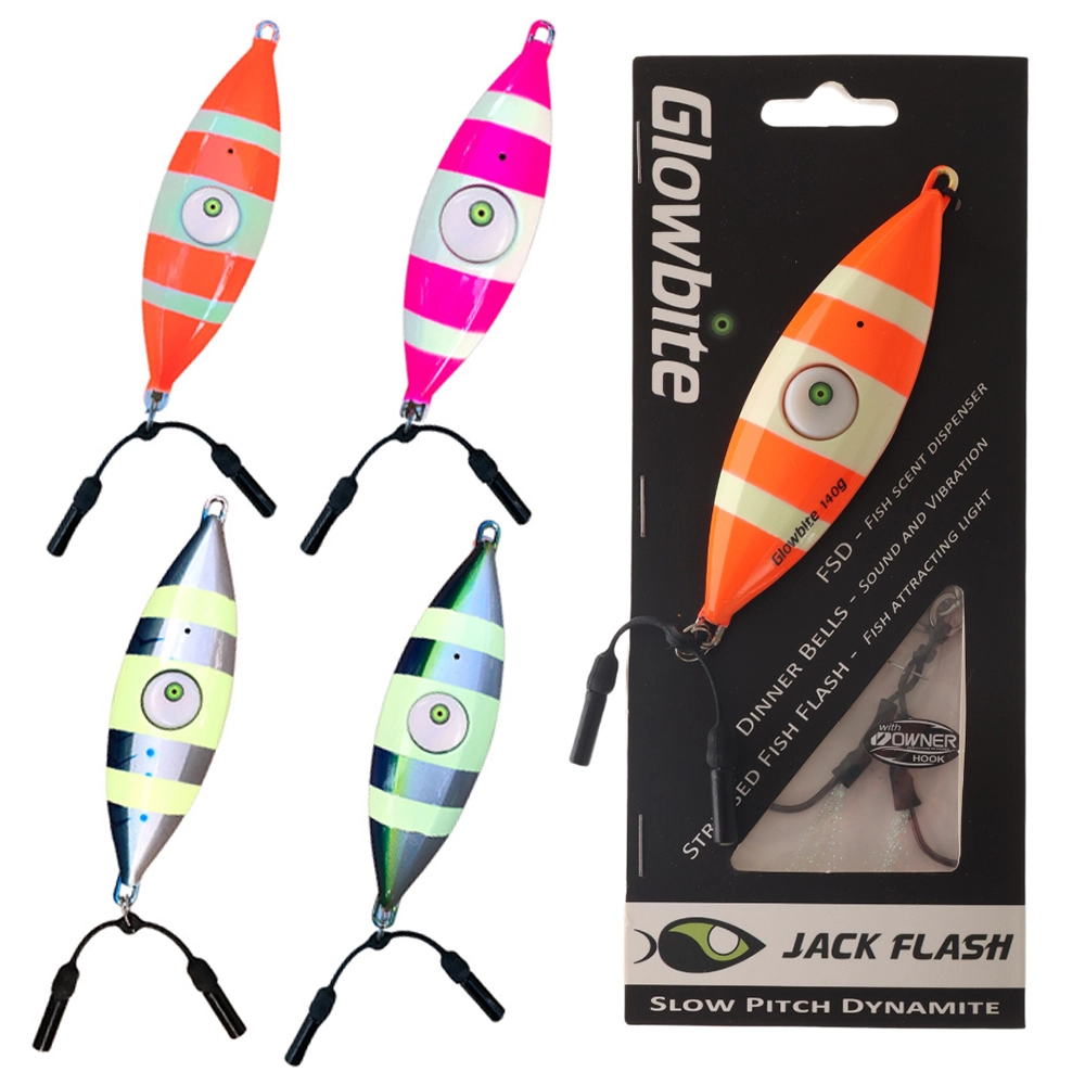 Glowbite Jack Flash Slow Pitch Jig 140g Glowbite Jack Flash Slow Pitch Jig 140g
