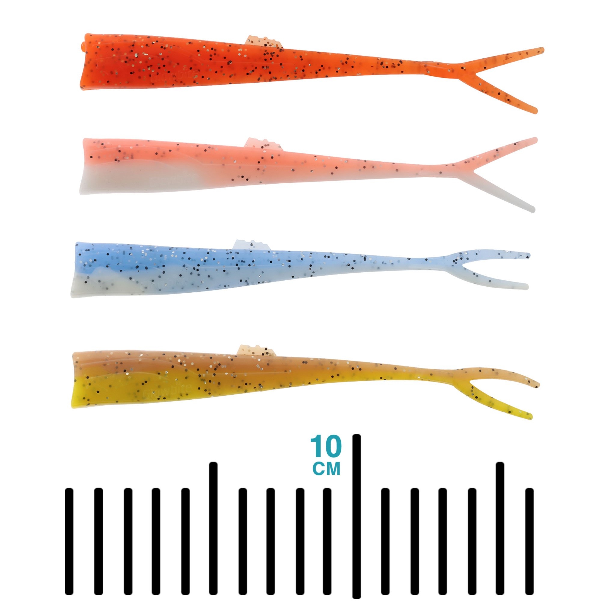 Glowbite Neon Necro Flashing Soft Bait 6in