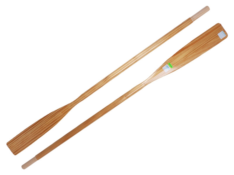 NZ Pine Varnished Wooden Oars Pair 2.25m