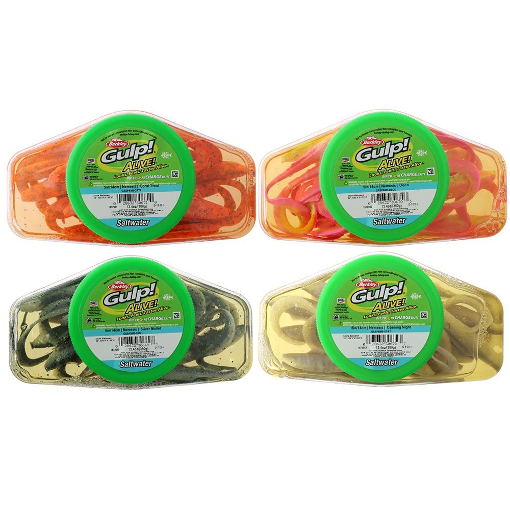 Berkley Gulp Alive Saltwater Nemesis Soft Bait Tub 5in/13cm