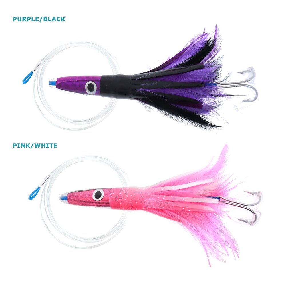 H2O Pro Ahi Feather Skippy Lure 120mm Rigged