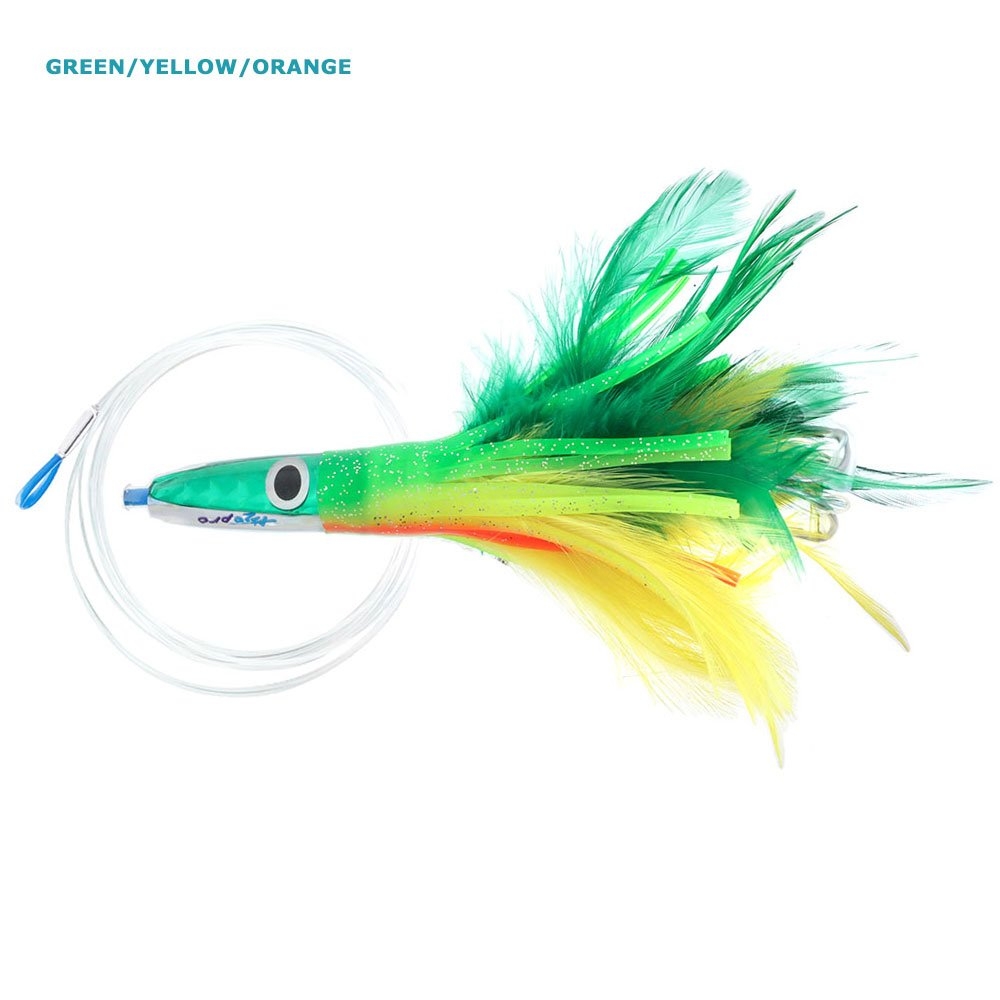 H2O Pro Ahi Feather Skippy Lure 120mm Rigged