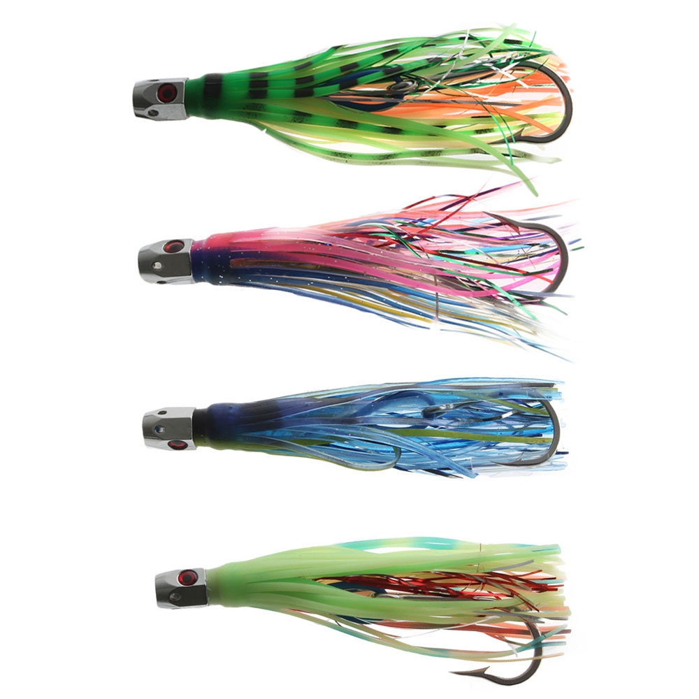 H2O Pro Hex Jet Xmas Tree Albacore Tuna Trolling Lure 12cm - Rigged