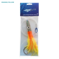 H2O Pro Mean Machine Abalone Feather Albacore Tuna Lure 17cm - Rigged Thumbnail H2O Pro Mean Machine Abalone Feather Albacore Tuna Lure 17cm - Rigged