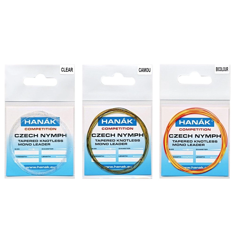 HANAK Competition Tapered Knotless Mono Czech Nymph Leader HANAK Competition Tapered Knotless Mono Czech Nymph Leader